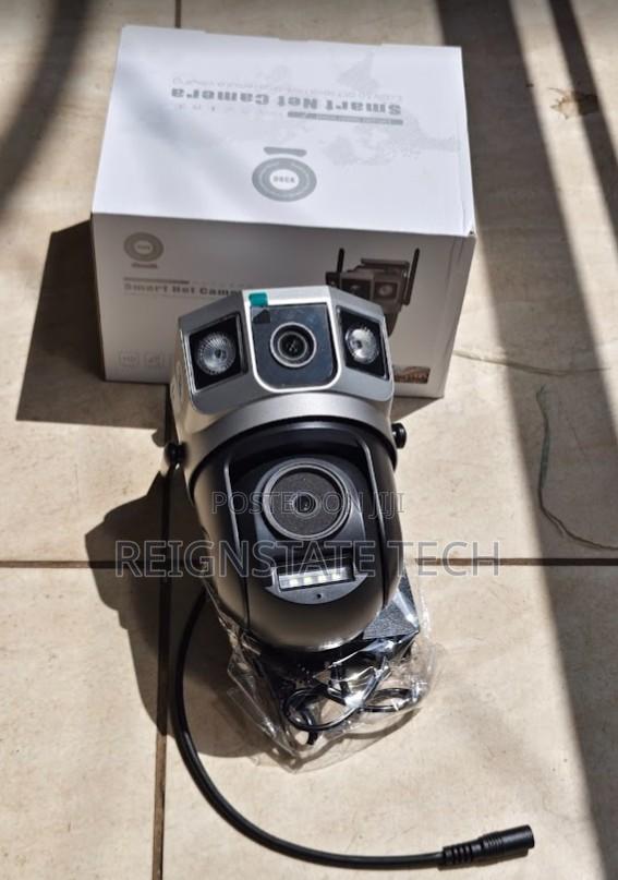 Dual Lens Ac Powered Wifi Outdoor PTZ Camera With Lan Port