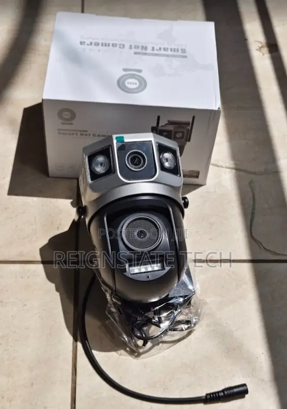 Dual Lens Ac Powered Wifi Outdoor PTZ Camera With Lan Port