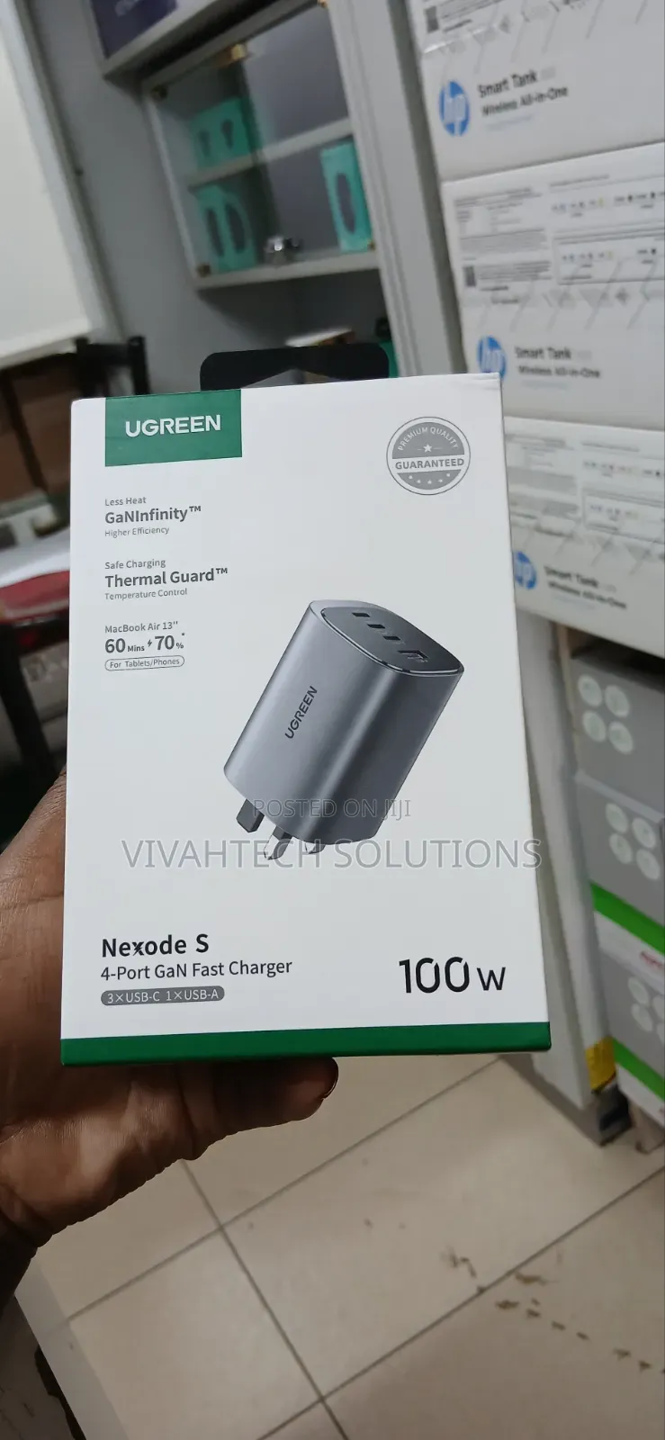 Brand New Ugreen Nexode S With Thermo Guard 4-Port Safe Fast Charge