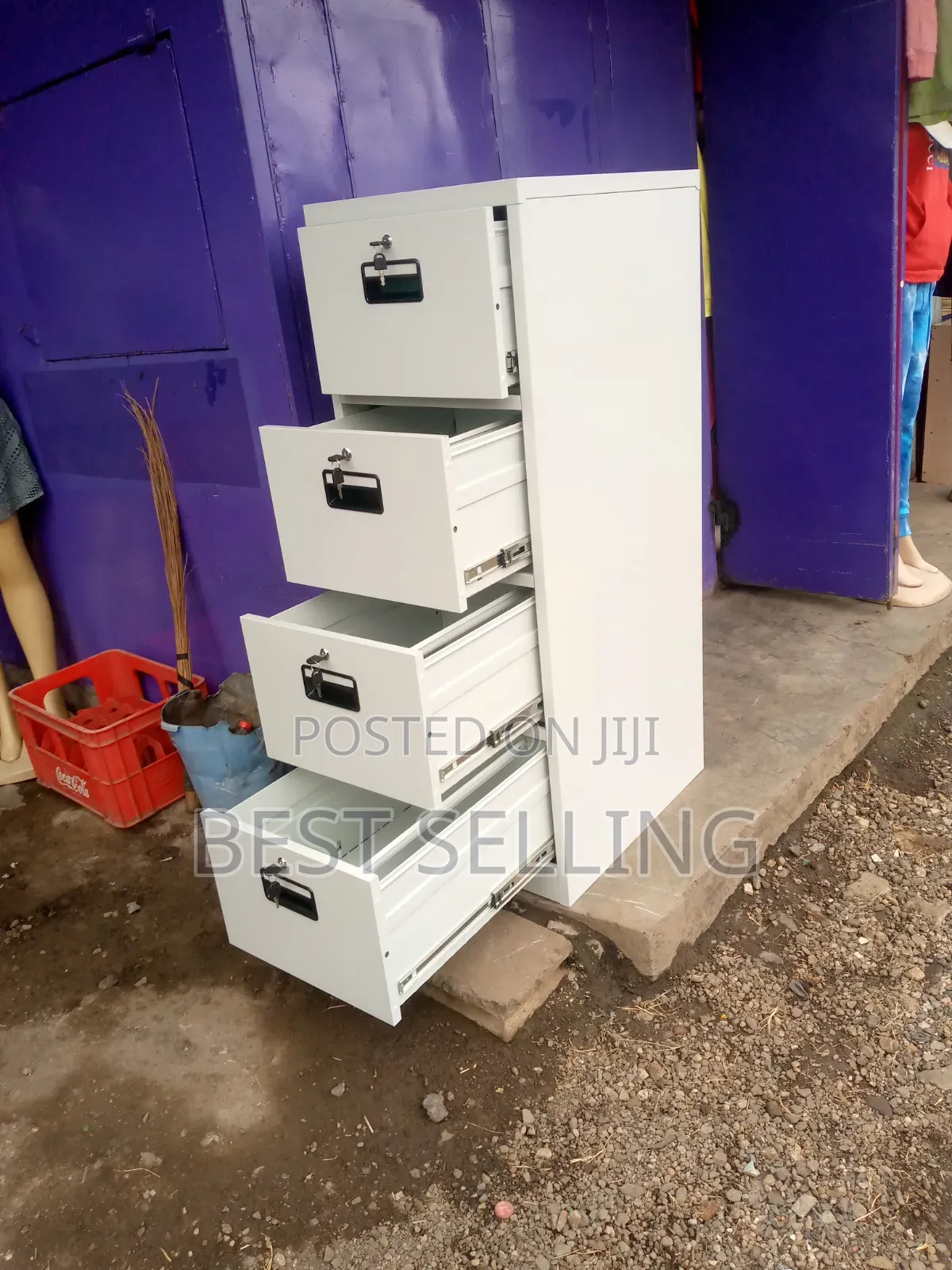 Strong Metallic 4 Drawers Cabinet