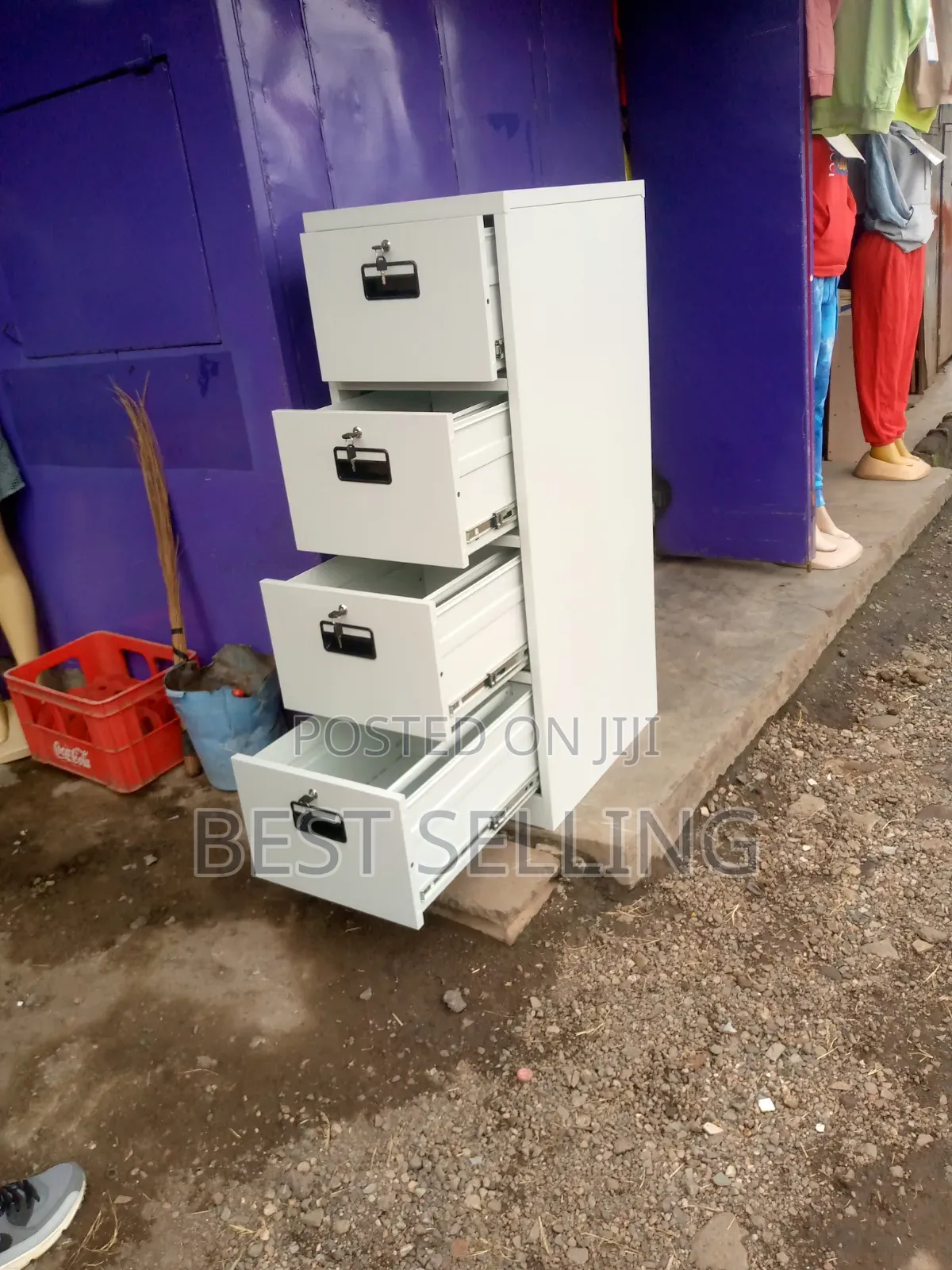 Strong Metallic 4 Drawers Cabinet
