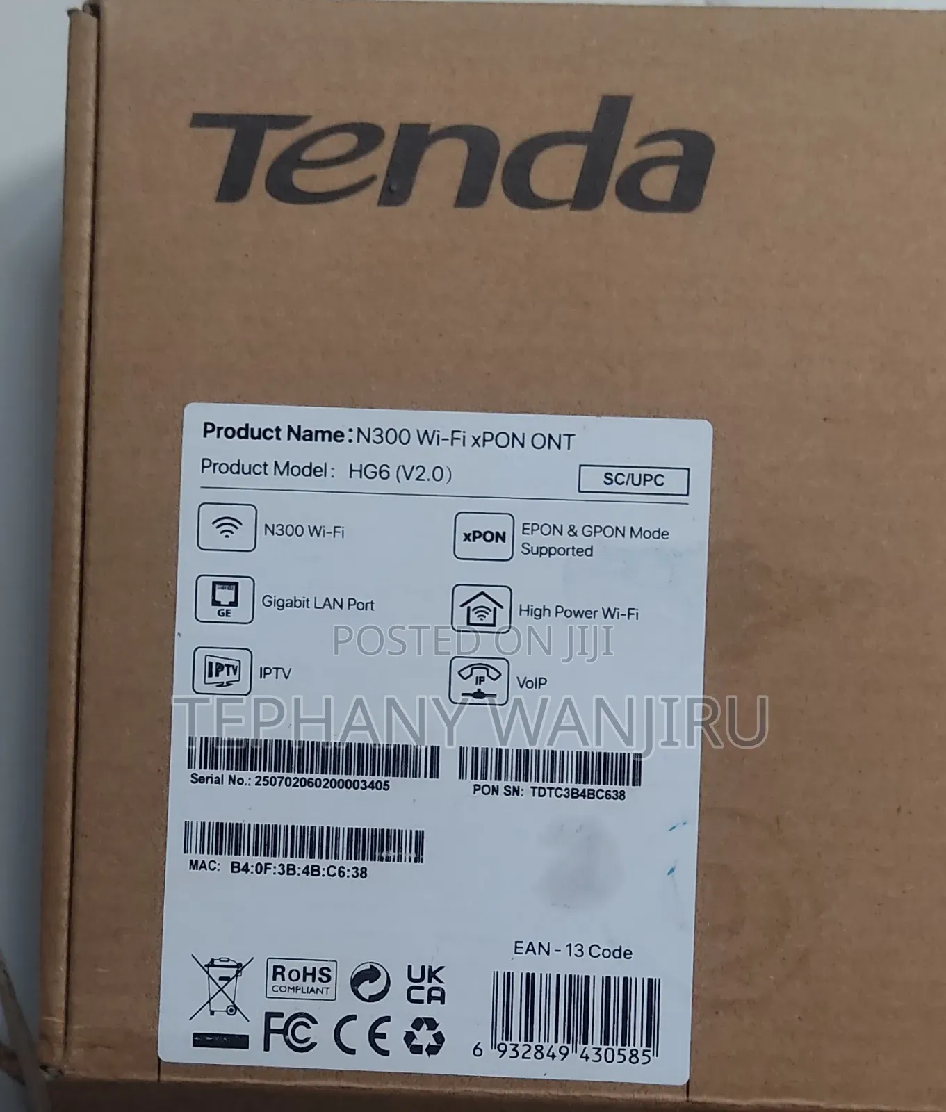 Tenda N300 Wifi Router