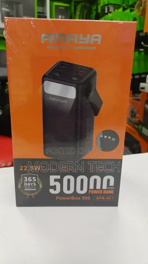 Amaya 50,000mah High-Capacity Fast Charge Power Bank
