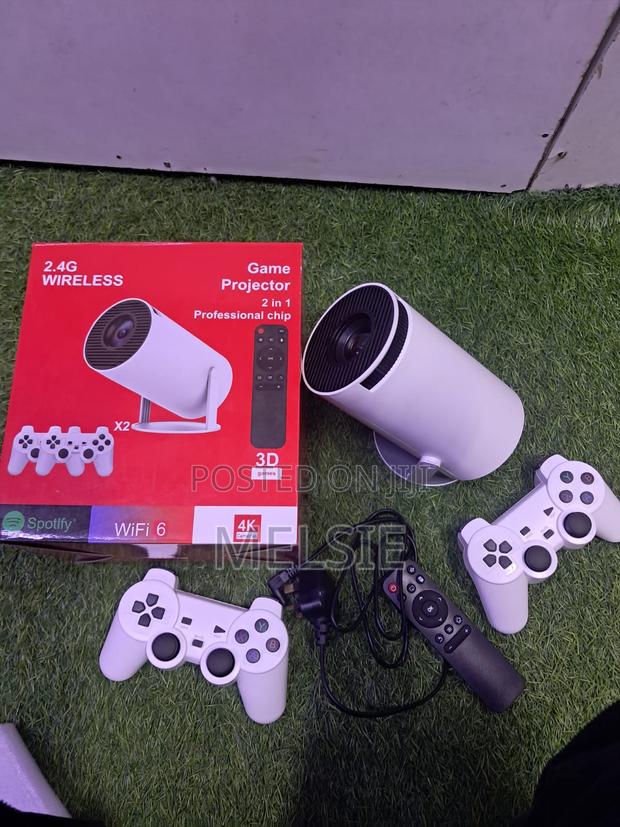 Hy300 Smart Gaming Projector Screen Entertainment Wireless Controllers