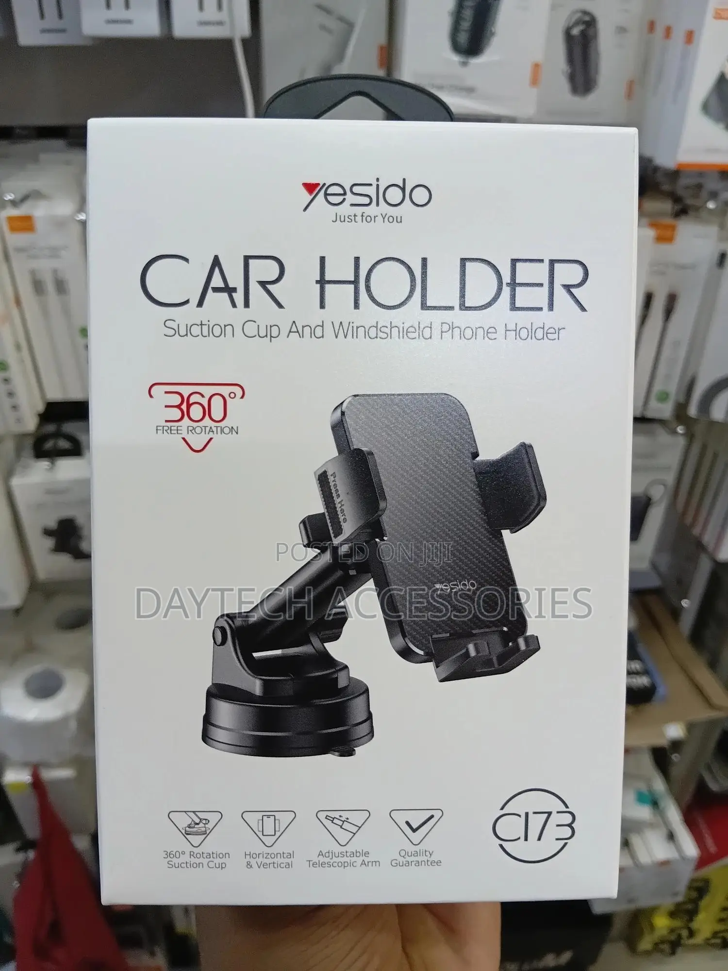 Yesido Dashboard Suction Cup Phone Holder C173