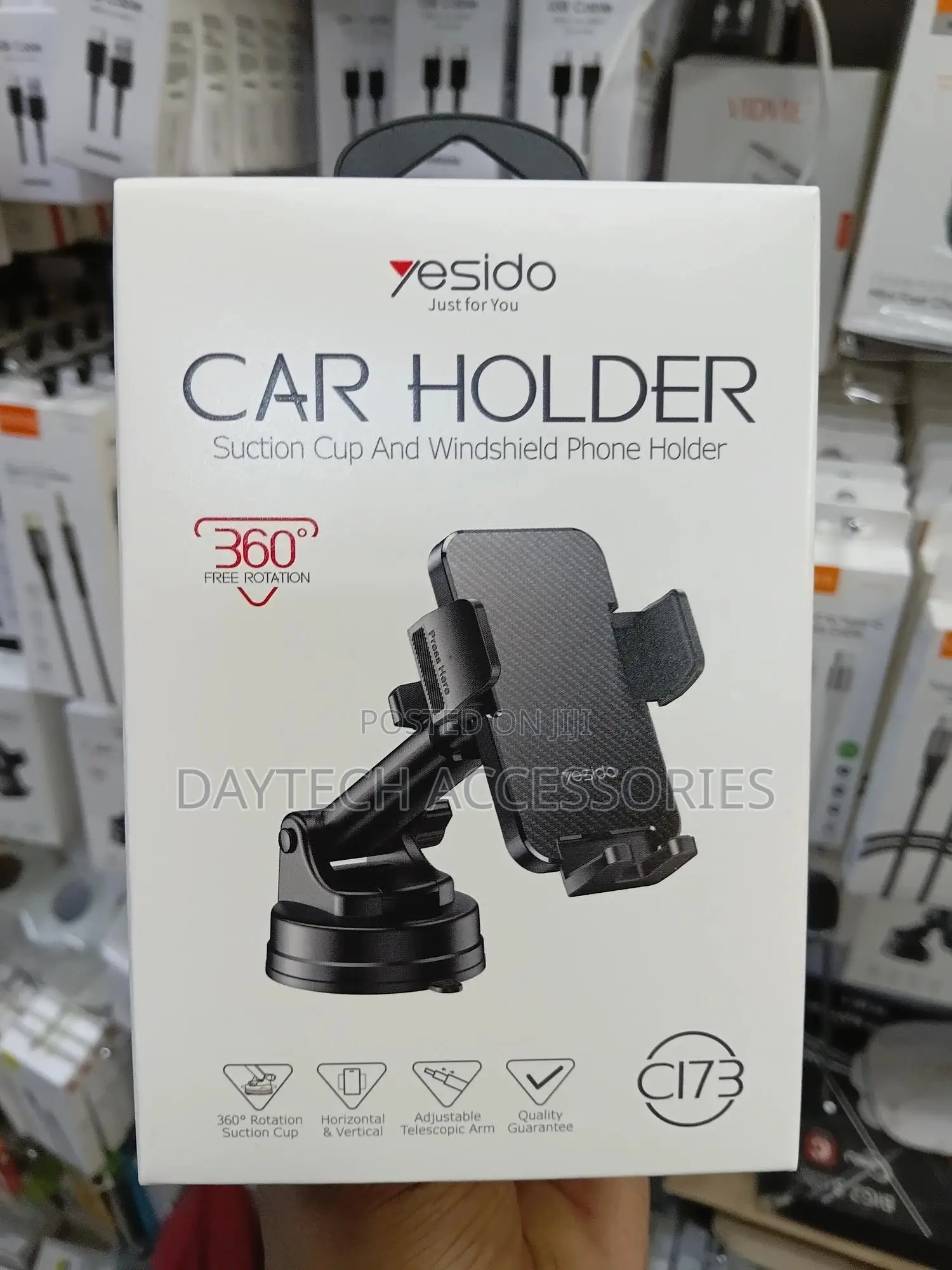 Yesido Dashboard Suction Cup Phone Holder C173