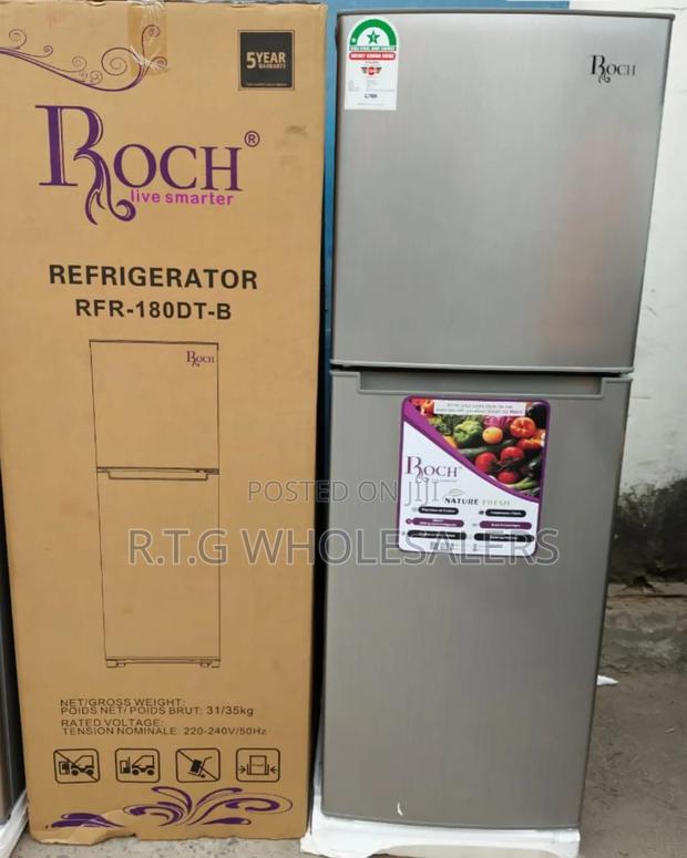 Roch RFR-180-Dt-B 134l Double Door Fridge