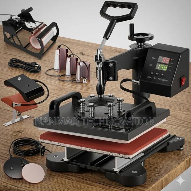 8-in-1 Combo Heat Press Tshirt Branding Machine