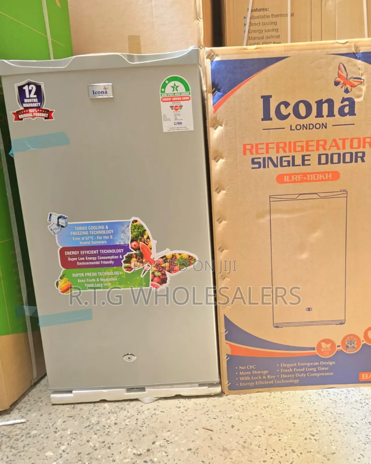 90l Icona Fridge Single Door – Energy Saving Home Refrigerator