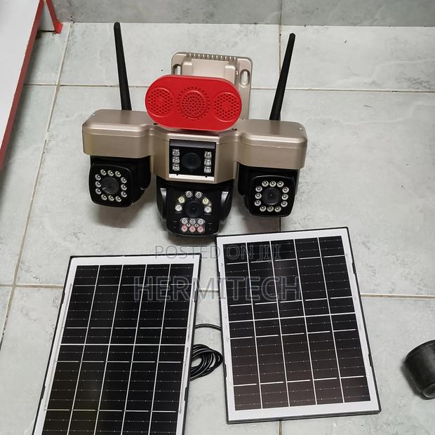 4g Solar Powered 4-Lens With Dual Panels Support 4g Sim Card