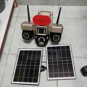4g Solar Powered 4-Lens With Dual Panels Support 4g Sim Card