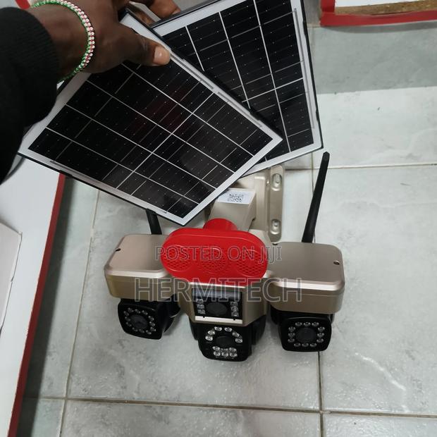 Solar Surveillance CCTV System 4-Lens CCTV Camera - main view