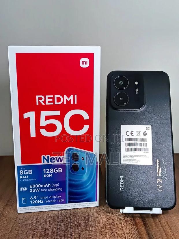 New Xiaomi Redmi 15C 4G 128 GB Black - thumbnail 2
