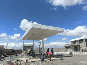 Filling Station Canopy Fabrication Installation