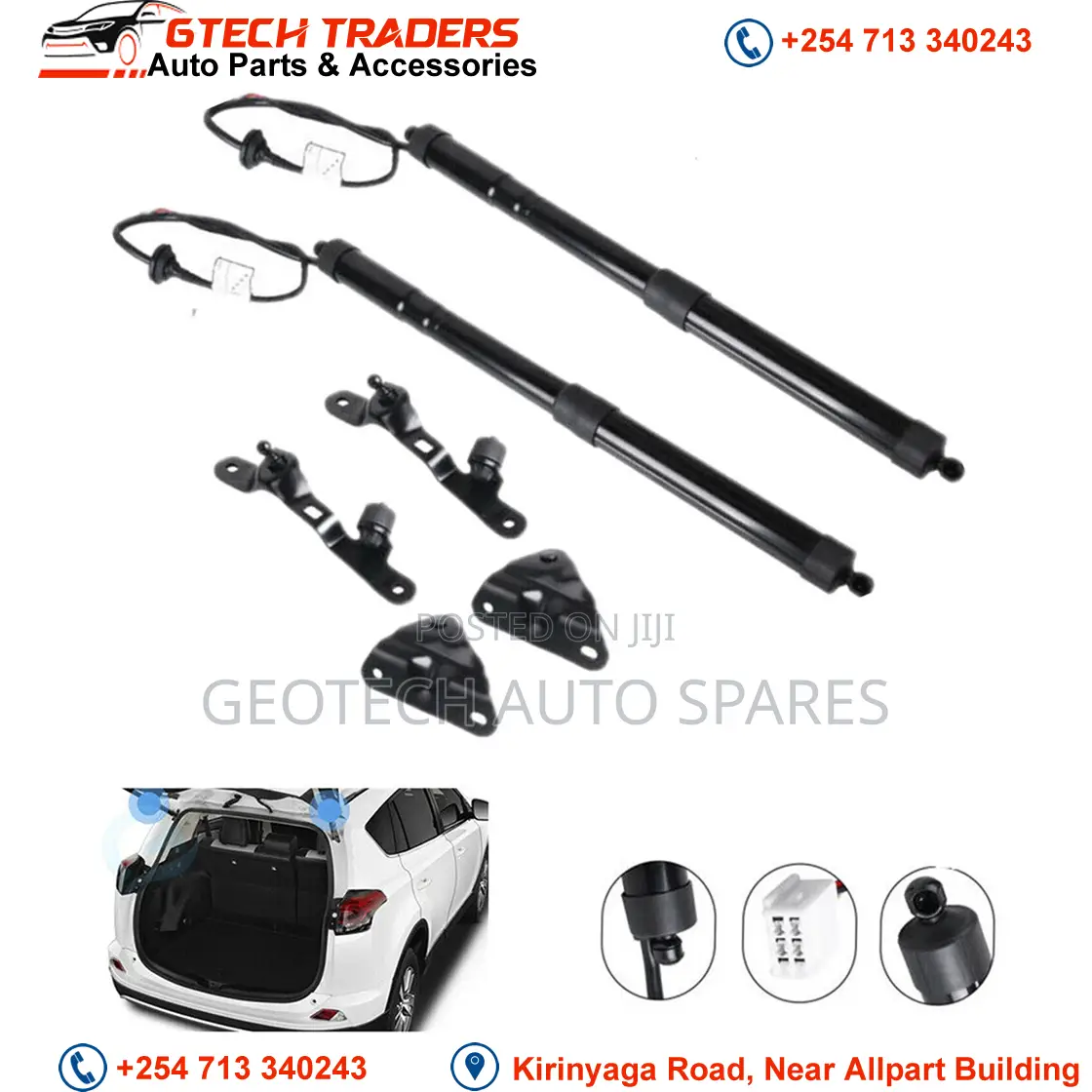 2pcs Rear Tailgate Electric Lift Support Shock Strut for Toyota Rav4