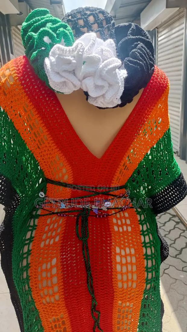 Crochet Multipurpose Reggae Dress Cover - thumbnail 4