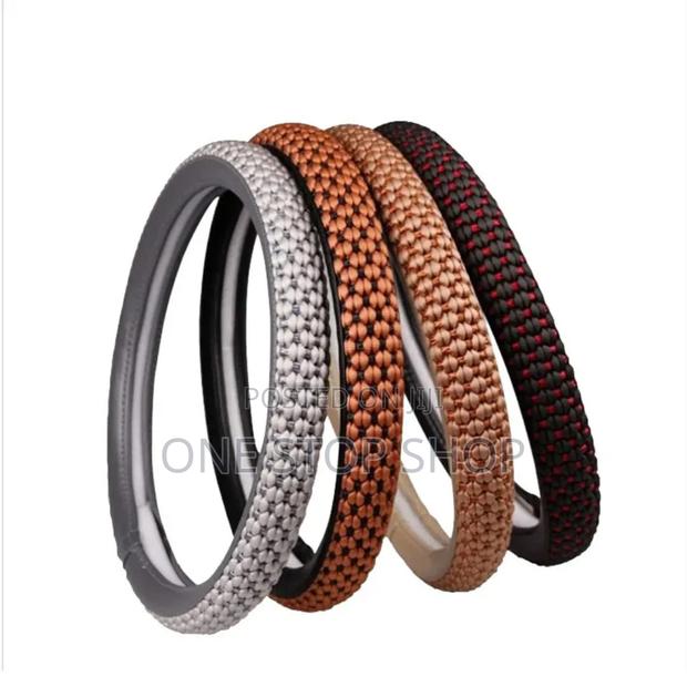 Knitted Texture Steering Wheel Cover for Improved Grip and Comfort