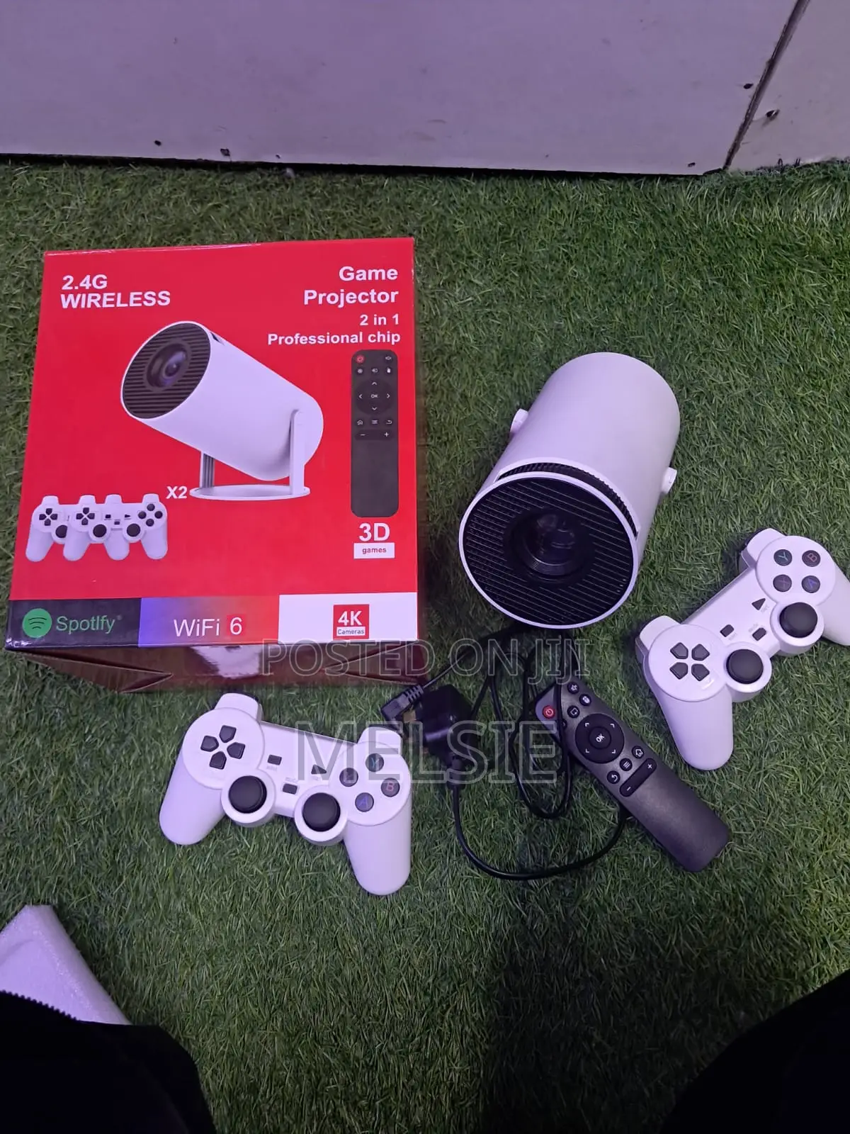 Hy300 Android 12 Projector + Retro Gaming Console With 2 Controllers