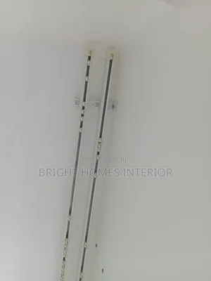 Ceiling Mounted Single Rails for Both Curtain and Sheer