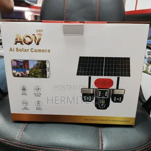 Aov 4 Lens 4g Solar Powered PTZ Dual-Panel CCTV