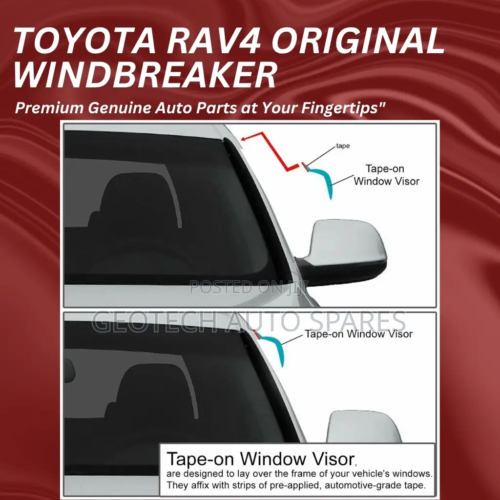 Toyota Rav4 Windbreaker- Side Window Visors Rain Vent Deflector Guard