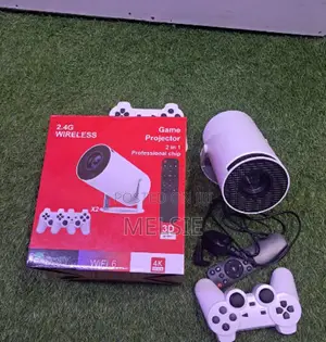 Hy300 Android 12 Projector + Retro Gaming Console With 2 Controllers