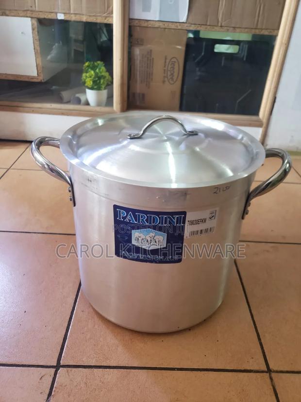 21 LTRS Pardini Aluminium Sufuria/ Stock Pot - main view
