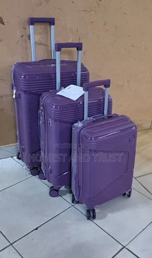 Dark Purple Unbreakable Suitcase Set
