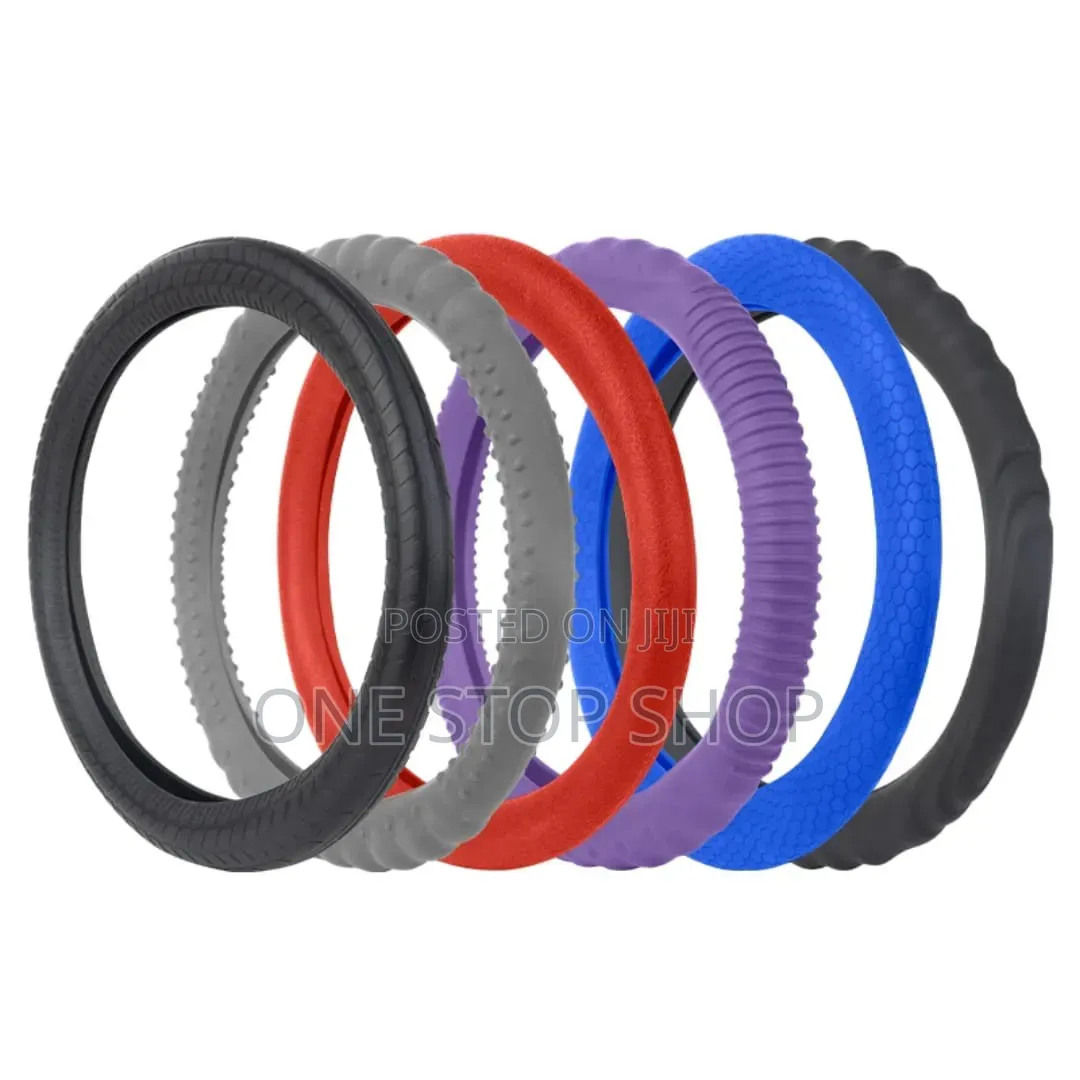 Silicone Steering Wheel Cover With Bumps Ridges for Soft Grip