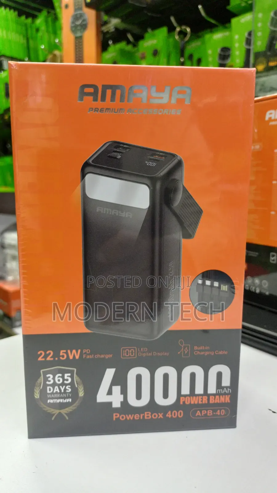 Amaya Apw-04 Portable Charger – 40000mah, 22.5w Fast Charge.