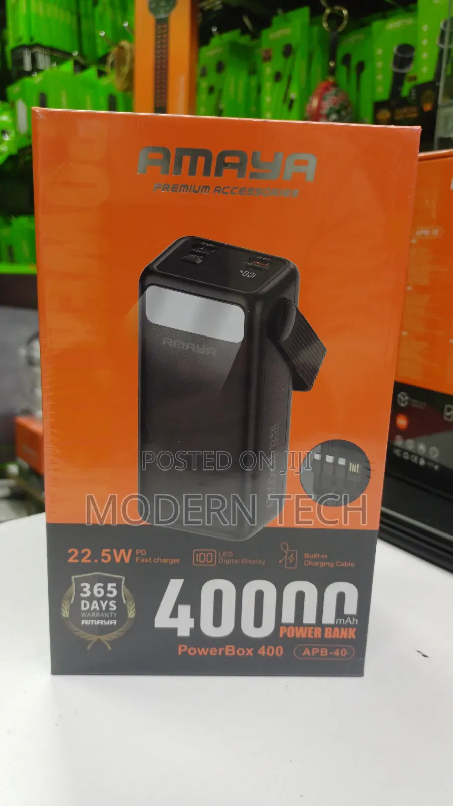 Amaya 40000mah Backup Battery Pack With 22.5w Fast Charging