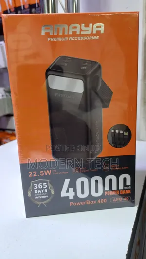 Amaya 40000mah Backup Battery Pack With 22.5w Fast Charging