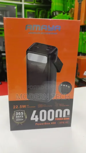 Amaya 40000mah Backup Battery Pack With 22.5w Fast Charging