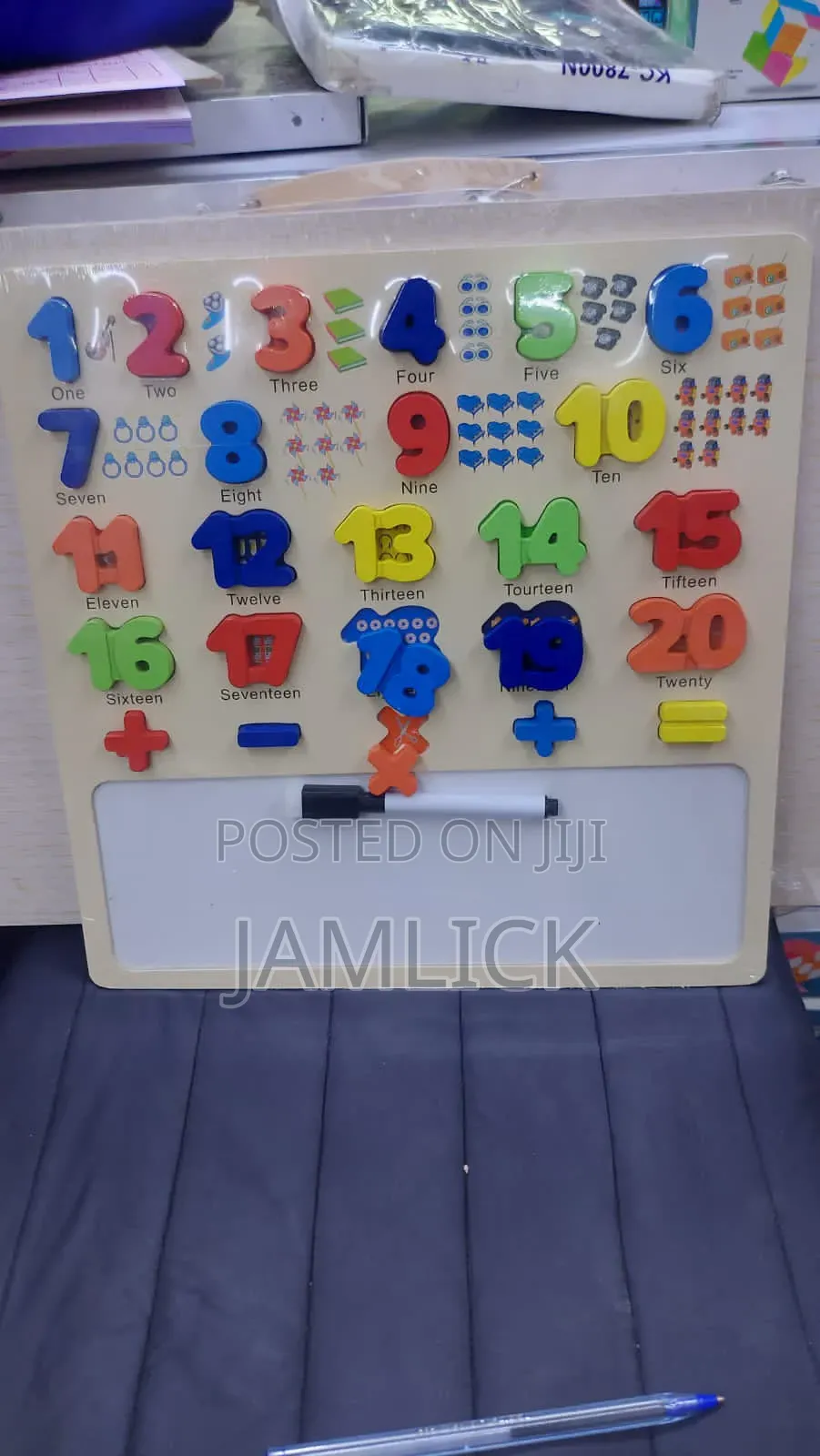 Children Numbers Learning Set With White Board –Km