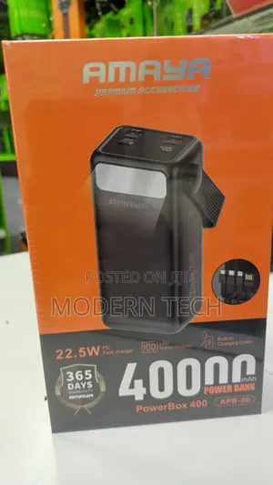 Amaya 40000mah Mega Capacity Power Bank (22.5w Output)