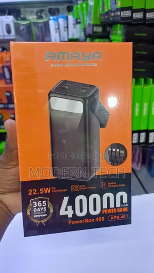 Amaya 40000mah Mega Capacity Power Bank (22.5w Output)