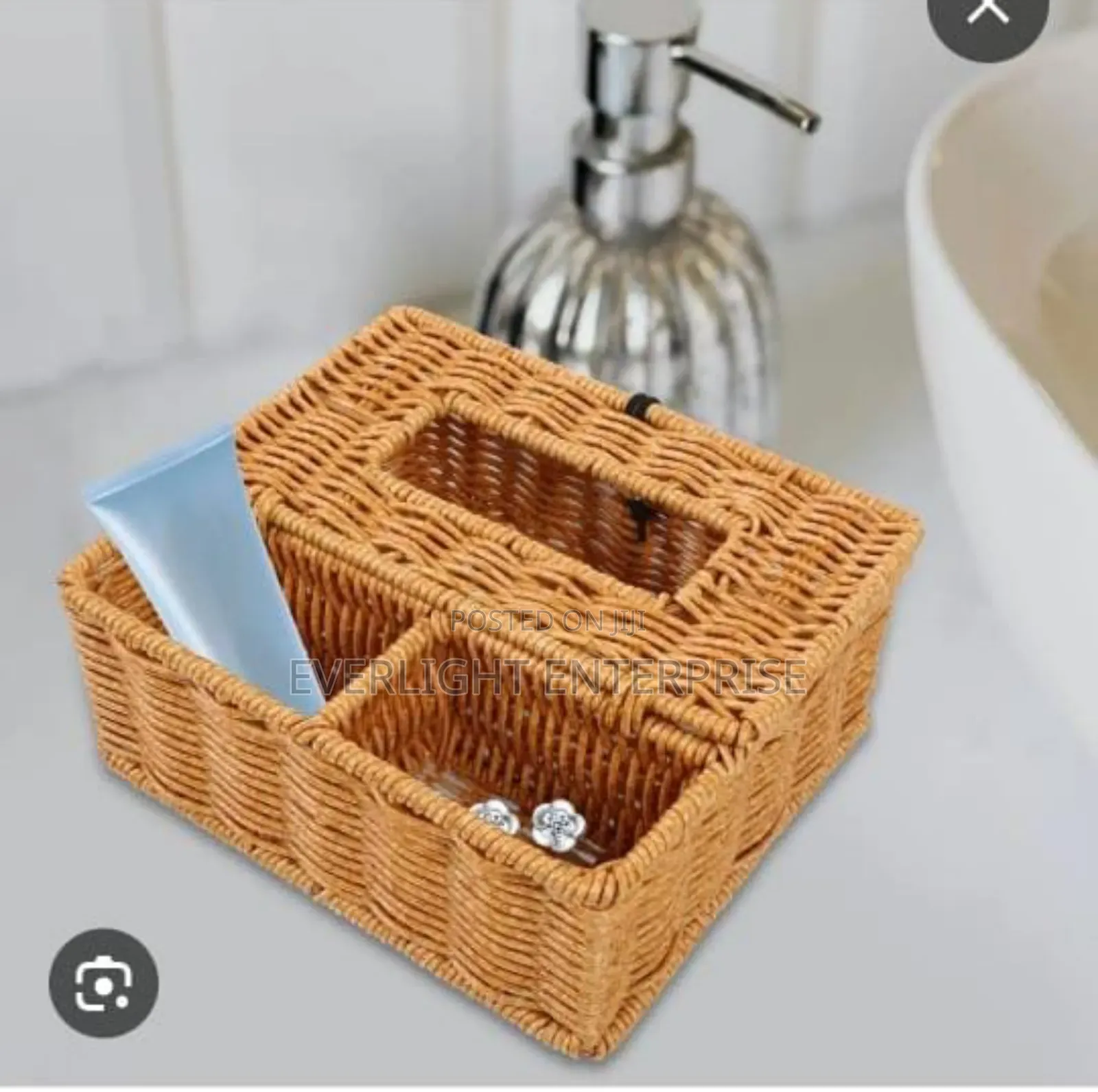 3 Slots Storage Organizer With Serviette Holde