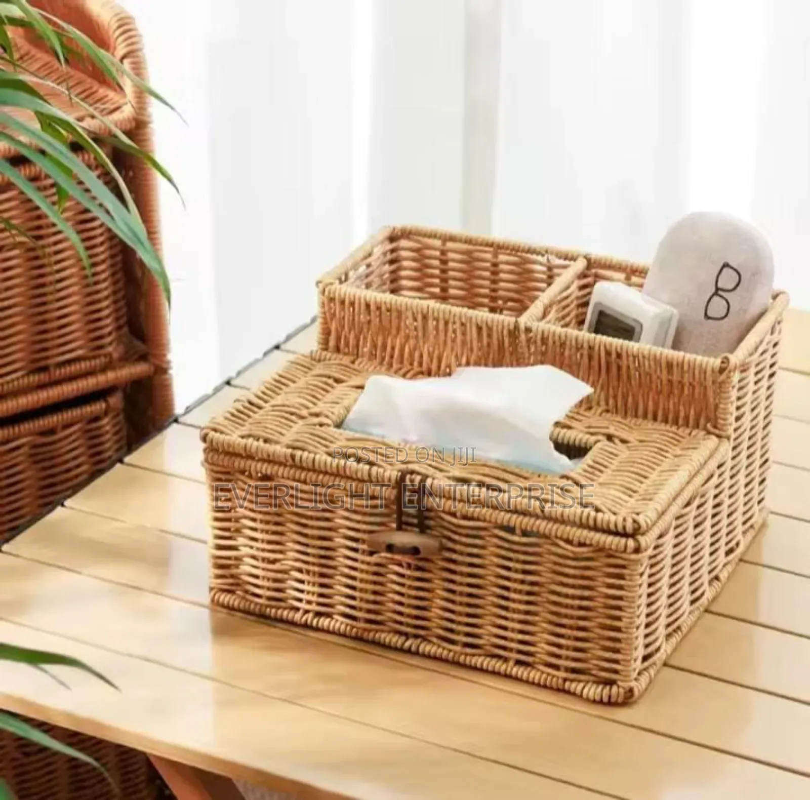 3 Slots Storage Organizer With Serviette Holde