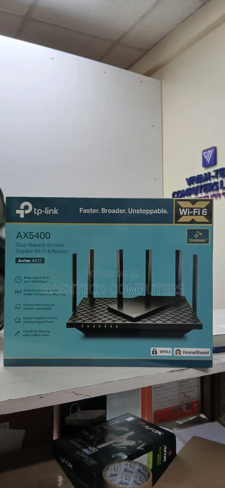 Tp-Link Ax5400 Dual-Band 6-Stream Archer Ax72
