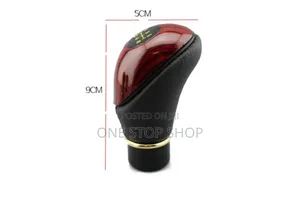 Manual Gear Shift Knob With Artificial Leather Stimulated Peach Wood