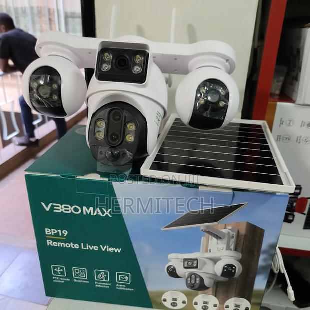 4 Lenses 4g Solar Powered CCTV Cameras Outdoor Surveillance Camera