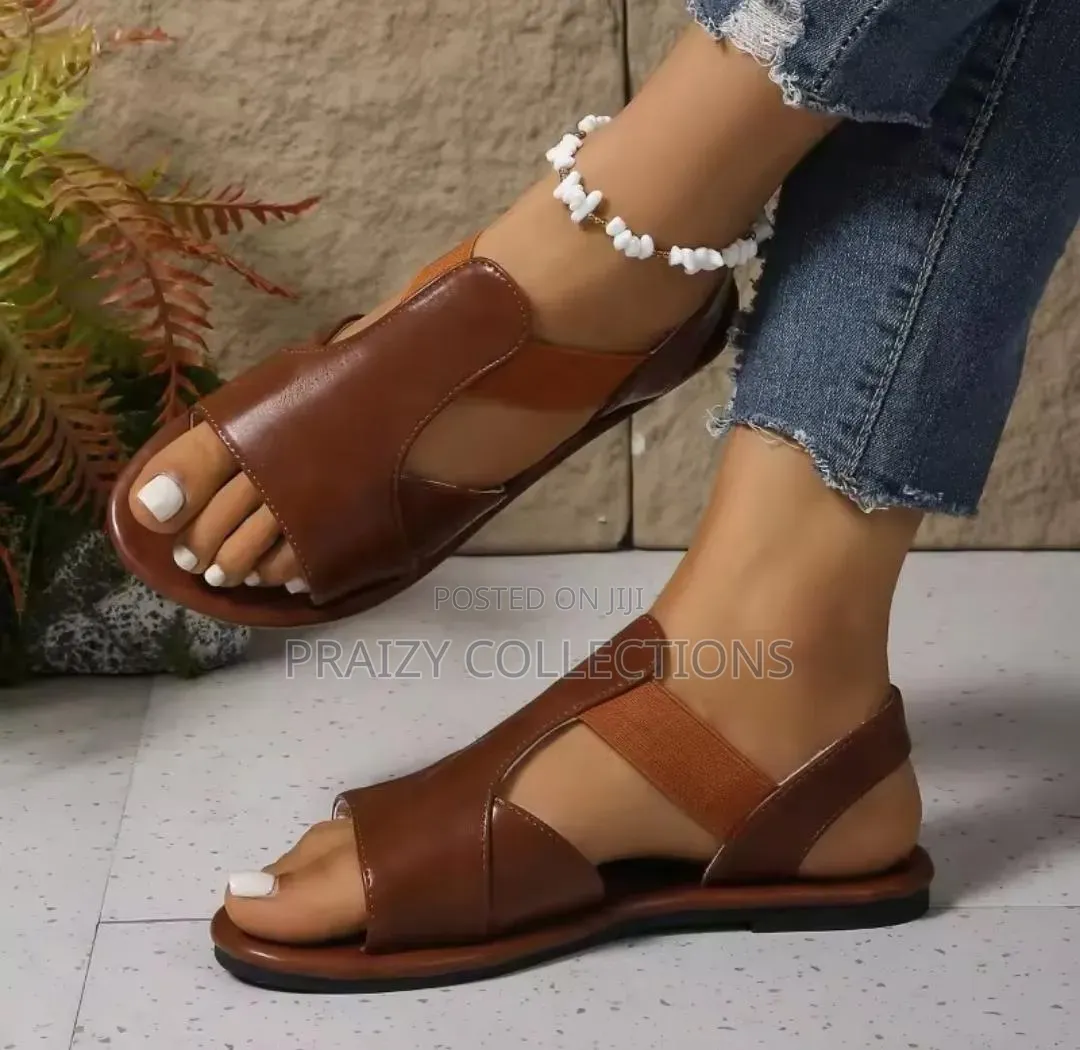 Round Toe Summer Flats