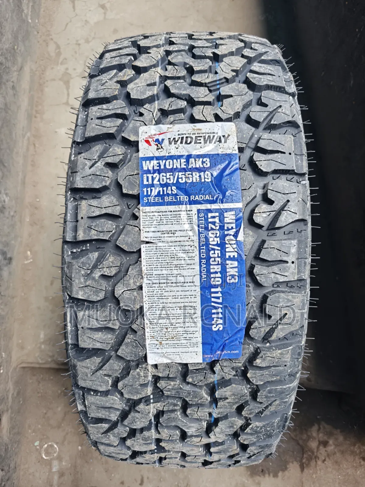 265/55r29 Wideway Tyre (All-Terrein Tyre
