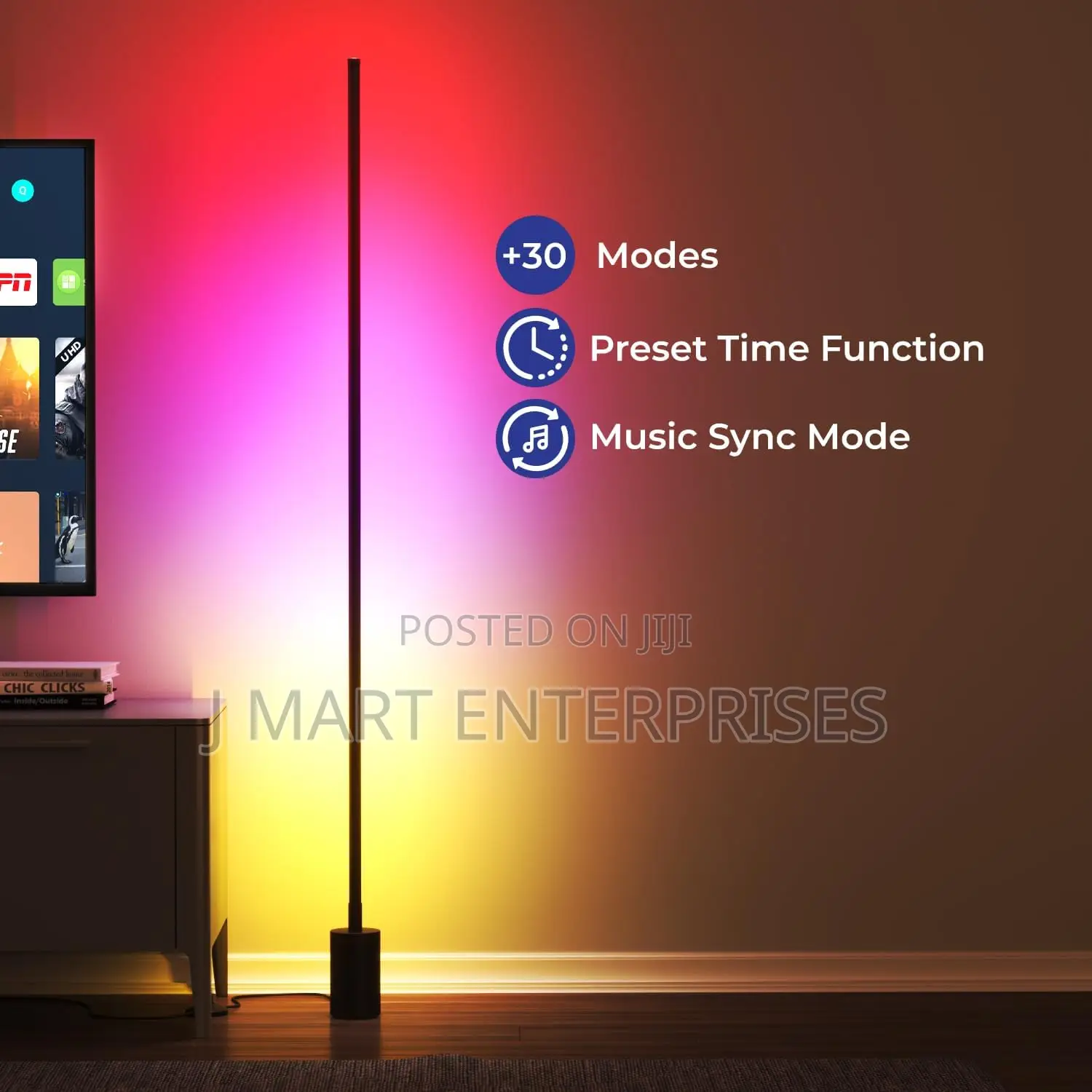 RGB Floor Lamp Smart Standing Lamp With Remote Control