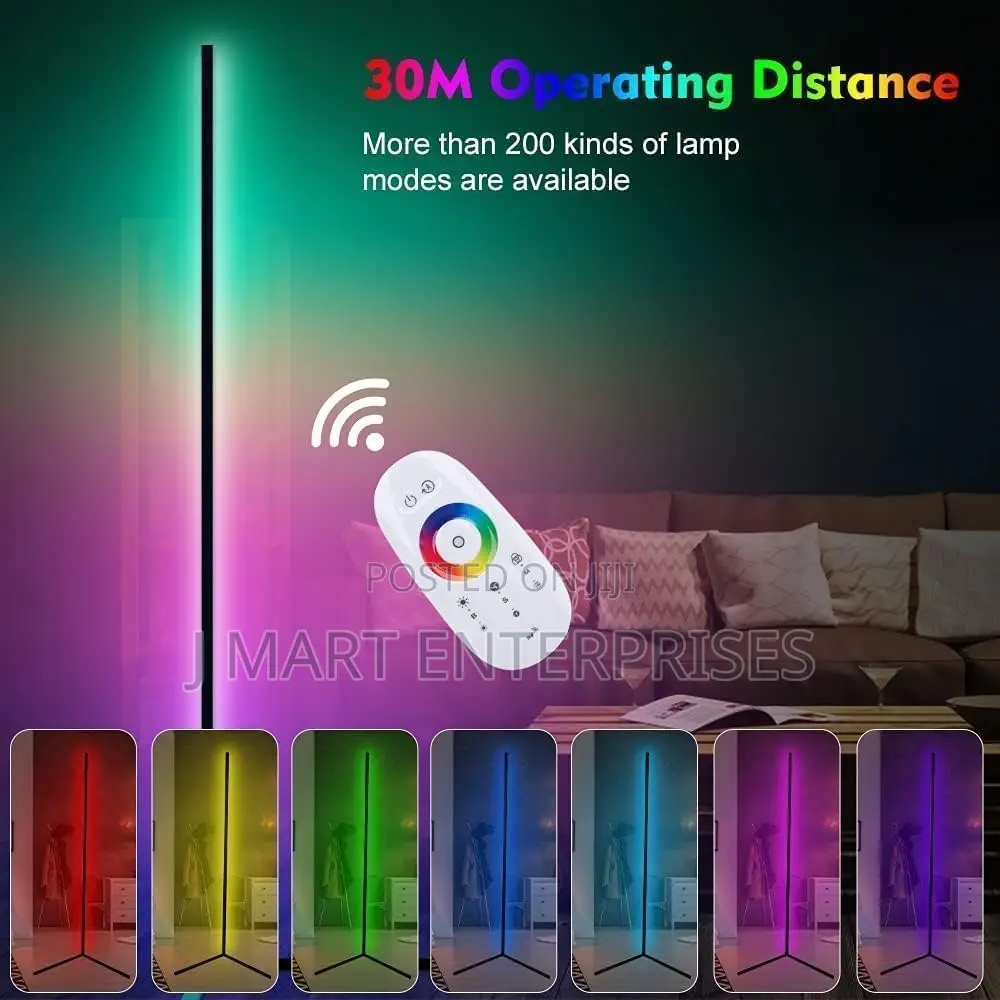 Corner Lamp With Remote Control, Smart Led
