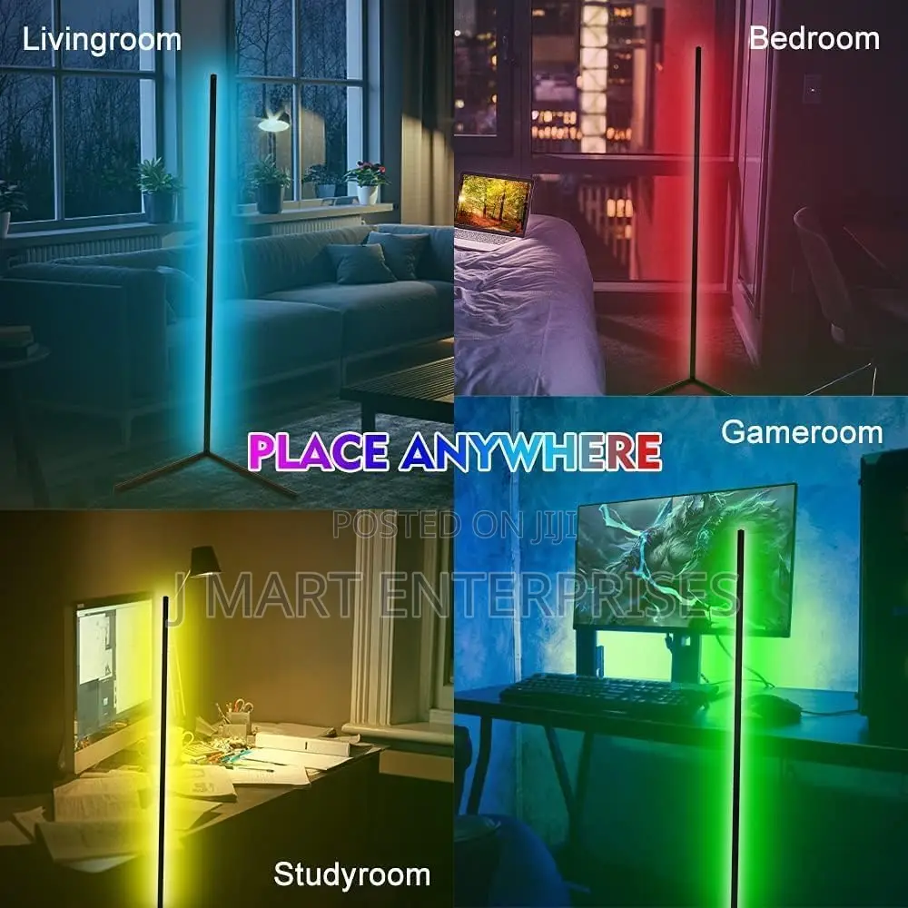 Corner Lamp With Remote Control, Smart Led