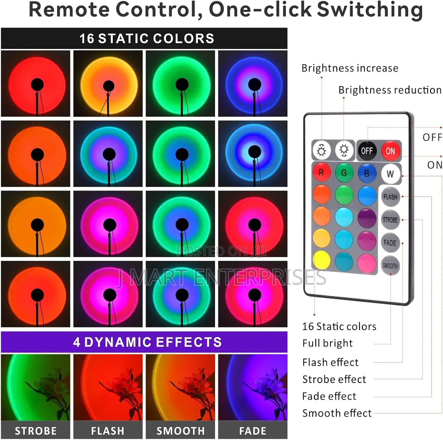 360° Rotatable Sunset Lamp,Night Light for Bedroom Decor/Living Room