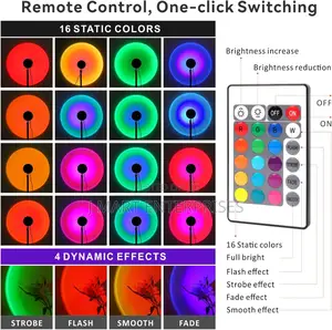 360° Rotatable Sunset Lamp,Night Light for Bedroom Decor/Living Room