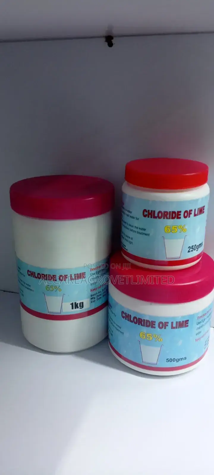 Chloride of Lime 65% 250g, 500g, 1kg