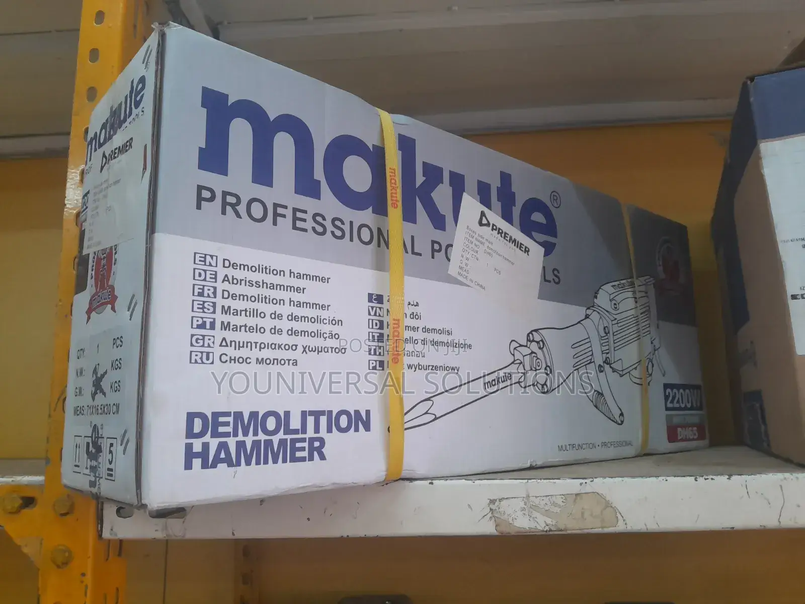 Professional Demolition Hammer 2200w Makute